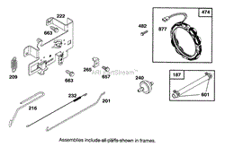 ENGINE BRIGGS &amp; STRATTON MODEL 283707-0156-01(3)