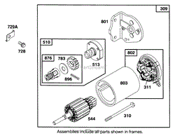 ENGINE BRIGGS &amp; STRATTON MODEL 286707-0452-01(2)