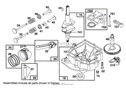 ENGINE BRIGGS &amp; STRATTON MODEL 286707-0452-01(7)