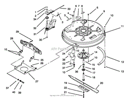 DECK &amp; SPINDLE ASSEMBLY (32&quot; CUTTING UNIT)