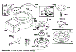 ENGINE BRIGGS &amp; STRATTON MODEL 282707-0119-01(6)