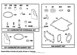 ENGINE BRIGGS &amp; STRATTON MODEL 283707-0156-01(8)