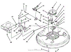 PULLEY &amp; BELT ASSEMBLY (32&quot; CUTTING UNIT)