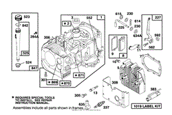 ENGINE BRIGGS &amp; STRATTON MODEL 286707-0453-01(2)