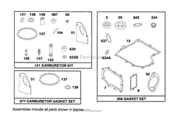 ENGINE BRIGGS &amp; STRATTON MODEL 286707-0453-01(6)