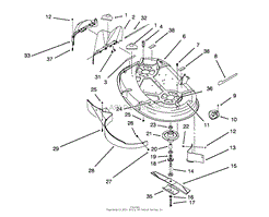 HOUSING &amp; SPINDLE ASSEMBLY (38&quot; CUTTING UNIT)