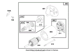 ENGINE BRIGGS &amp; STRATTON MODEL 282707-0119-01(3)