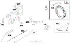 ENGINE BRIGGS &amp; STRATTON MODEL 282707-0119-01(4)