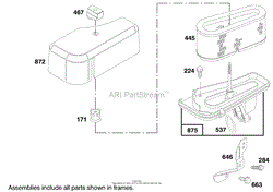 ENGINE BRIGGS &amp; STRATTON MODEL 282707-0119-01