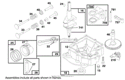 ENGINE BRIGGS &amp; STRATTON MODEL 283707-0156-01(6)