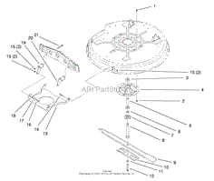 SPINDLE &amp; BLADE ASSEMBLY