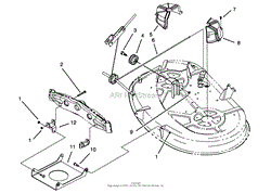 CABLE &amp; COVER ASSEMBLY (38&quot; CUTTING UNIT)