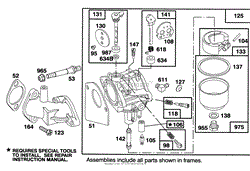 ENGINE BRIGGS &amp; STRATTON MODEL 28M707-0122-01(5)