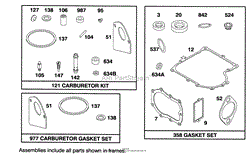 ENGINE BRIGGS &amp; STRATTON MODEL 28M707-0122-01