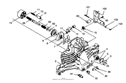 HYDROGEAR TRANSAXLE MODEL NO. 316-0500(2)