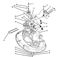 BRAKE ASSEMBLY (38&quot; CUTTING UNIT)