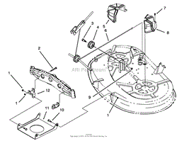 CABLE &amp; COVER ASSEMBLY (38&quot; CUTTING UNIT)