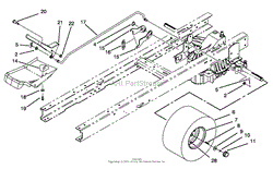 SPEED CONTROL &amp; REAR WHEEL ASSEMBLY