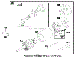 ENGINE BRIGGS &amp; STRATTON MODEL 28Q777-0668-E1(4)