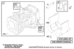 ENGINE BRIGGS &amp; STRATTON MODEL 312777-0128-E1(2)