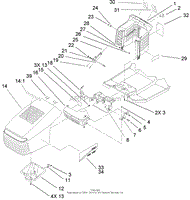 HOOD AND TOWER ASSEMBLY