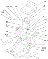 REAR BODY AND SEAT ASSEMBLY