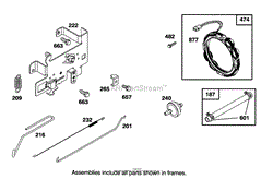 ENGINE BRIGGS &amp; STRATTON MODEL 28M707-0122-01(6)