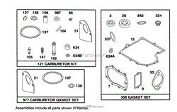 ENGINE BRIGGS &amp; STRATTON MODEL 28M707-0122-01(8)