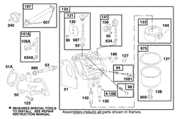 ENGINE BRIGGS &amp; STRATTON MODEL 28M707-1122-E1(8)