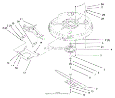 32&quot; DECK COMPONENTS ASSEMBLY