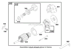 ENGINE BRIGGS &amp; STRATTON MODEL 28N707-0631-A1(5)