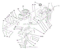 ENGINE &amp; GAS TANK ASSEMBLY