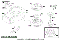 ENGINE BRIGGS &amp; STRATTON MODEL 28N707-1131-E1(5)