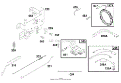 ENGINE BRIGGS &amp; STRATTON MODEL 28N777-0174-01(5)