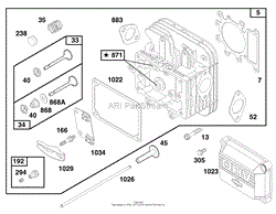 ENGINE BRIGGS &amp; STRATTON MODEL 28N777-0174-01(7)