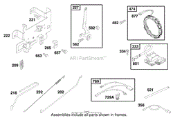 ENGINE BRIGGS &amp; STRATTON MODEL 28Q777-0690-E1(3)