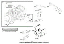 CYLINDER ASSEMBLY BRIGGS AND STRATTON MODEL 286H77-0121-E1