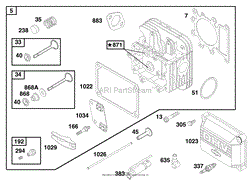 ENGINE BRIGGS &amp; STRATTON MODEL 28Q777-0690-E1(3)