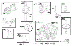 ENGINE BRIGGS &amp; STRATTON MODEL 28Q777-0690-E1(6)