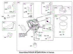 CARBURETOR ASSEMBLY BRIGGS AND STRATTON 31F777-0123-E1