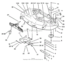 SPINDLE AND BLADE ASSEMBLY