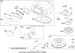 BLOWER HOUSING ASSEMBLY BRIGGS AND STRATTON MODEL 286H77-0121-E1