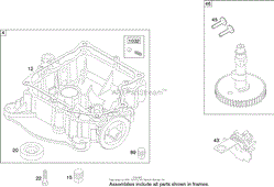 CRANKCASE ASSEMBLY BRIGGS AND STRATTON MODEL 286H77-0121-E1