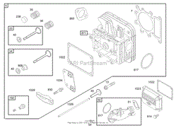 CYLINDER HEAD ASSEMBLY BRIGGS AND STRATTON MODEL 286H77-0121-E1