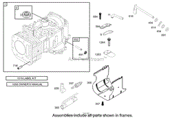 CYLINDER ASSEMBLY ENGINE BRIGGS AND STRATTON MODEL 280H07-0160-E1