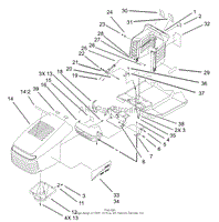 HOOD AND TOWER ASSEMBLY