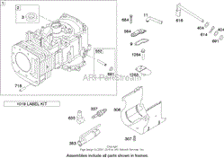 CYLINDER ASSEMBLY BRIGGS AND STRATTON MODEL 280H07-0160-E1