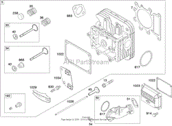 CYLINDER HEAD ASSEMBLY BRIGGS AND STRATTON MODEL 280H07-0160-E1