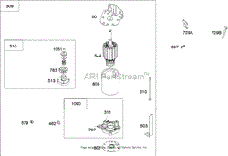 STARTER ASSEMBLY BRIGGS AND STRATTON MODEL 280H07-0160-E1