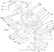 38 INCH DECK ASSEMBLY